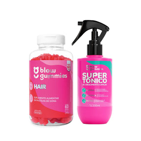 Blow Gummies 60 Dias Morango+Super Tônico 240ml