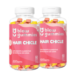 Blow Gummies Hair Chicle 60 Dias Tutti Frutti