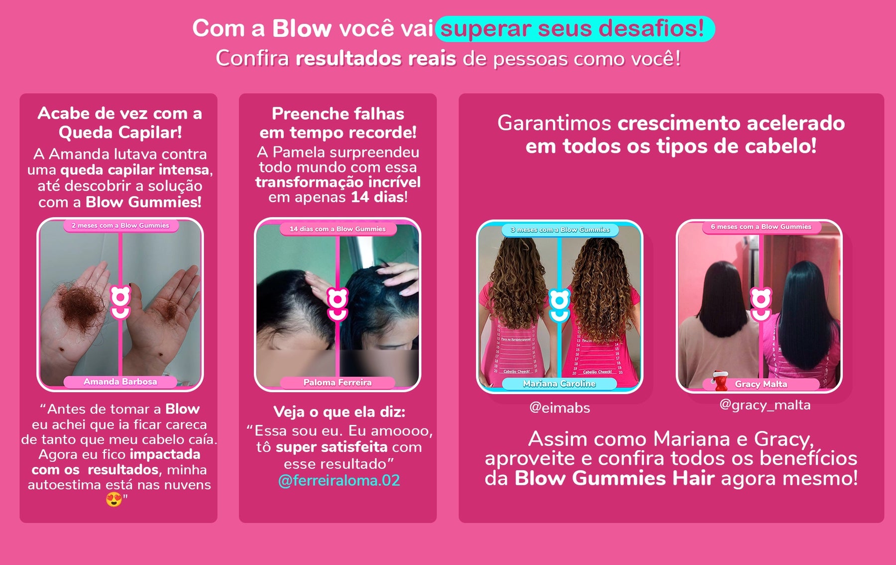 Blow Gummies Beauty Com Ácido Hialurônico