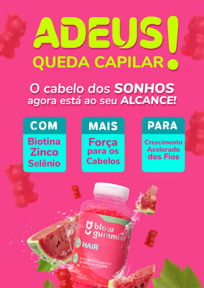 Blow Gummies Hair Morango 30 dias