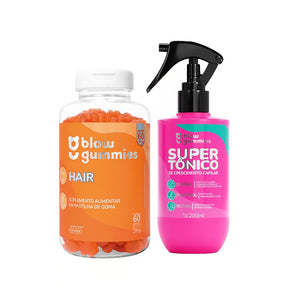 Blow Gummies 60 Dias Laranja+Super Tônico 240ml