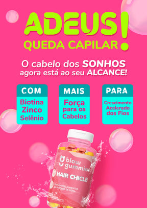 Blow Gummies Hair Chicle 30 Dias Tutti Frutti